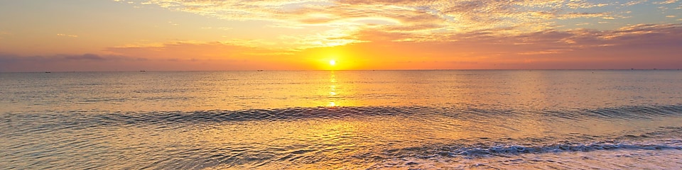sunset on a beach