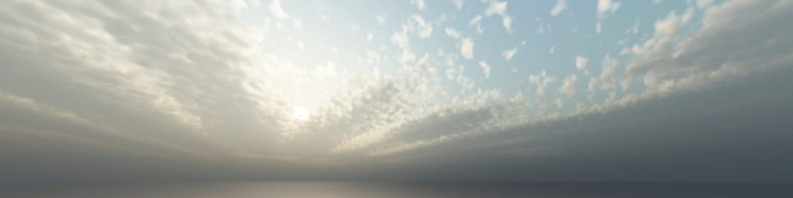Skyscape with clouds over the sea