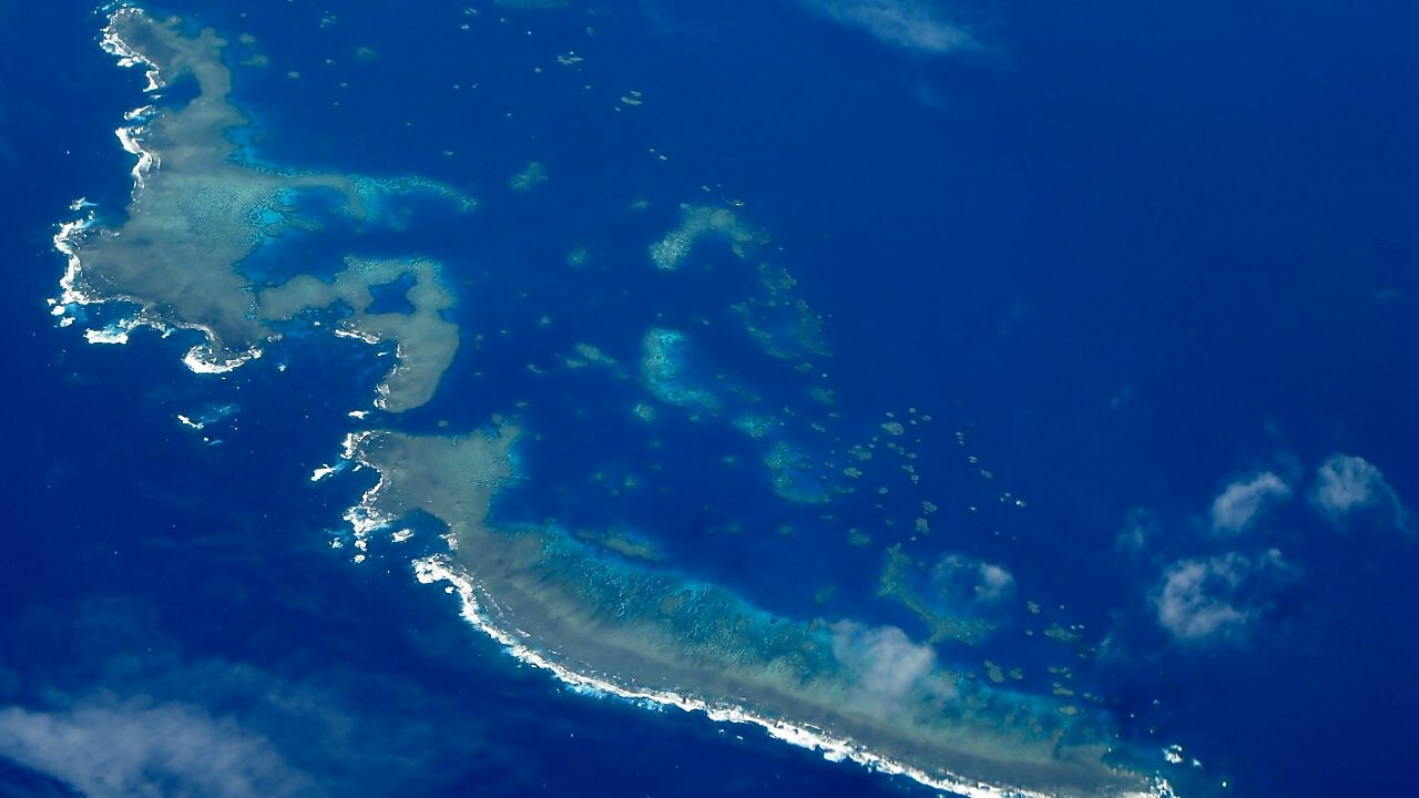 Great barrier reef from Above