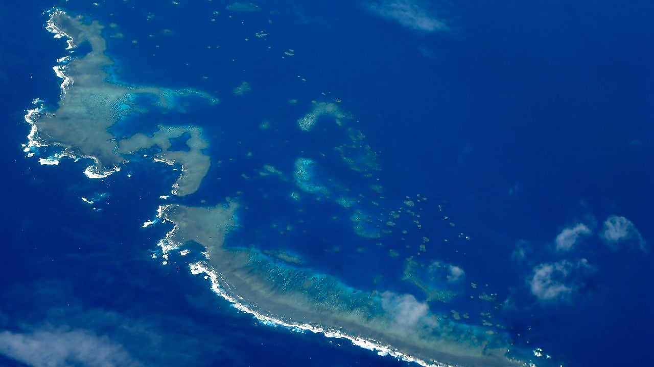 Great barrier reef from Above